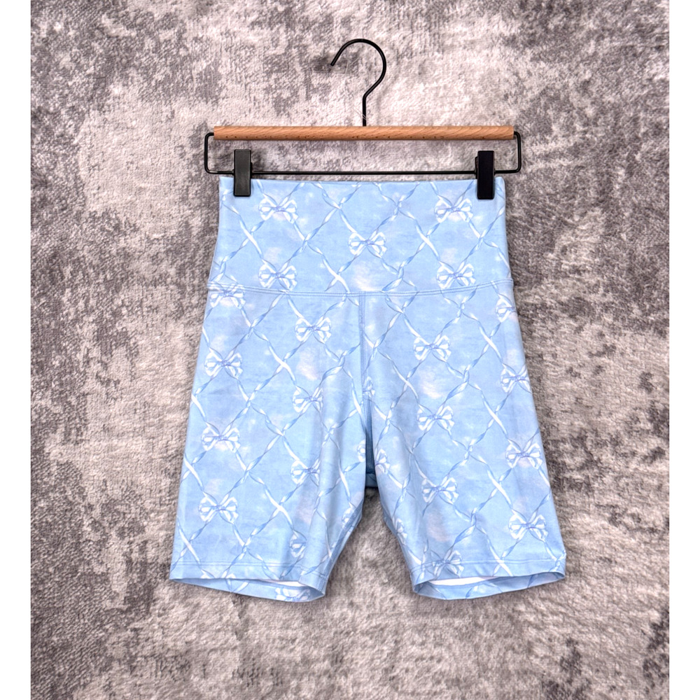 LoveShackFancy x Beach Riot Biker Shorts Medium Womens Leggings Blue
